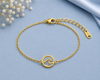 925 Sterling Silver Wave Bracelet, Minimalist Ocean Jewelry, Dainty Sea Wave Design