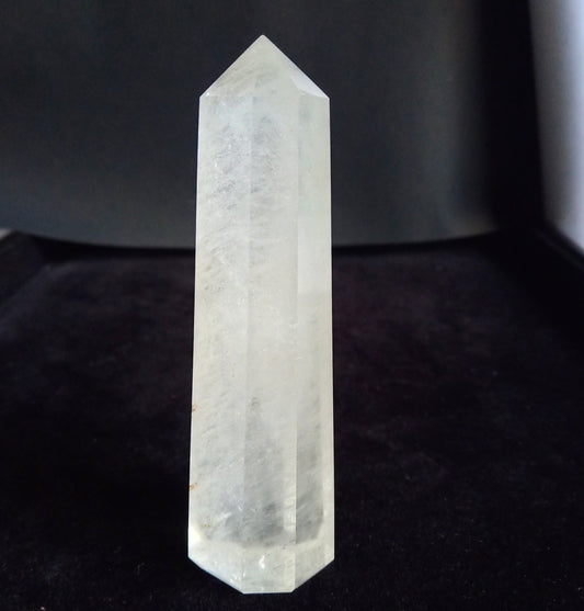 Natural Crystal Quartz Pencil Tower: Healing Gemstone (97.98 x 25.88 mm)