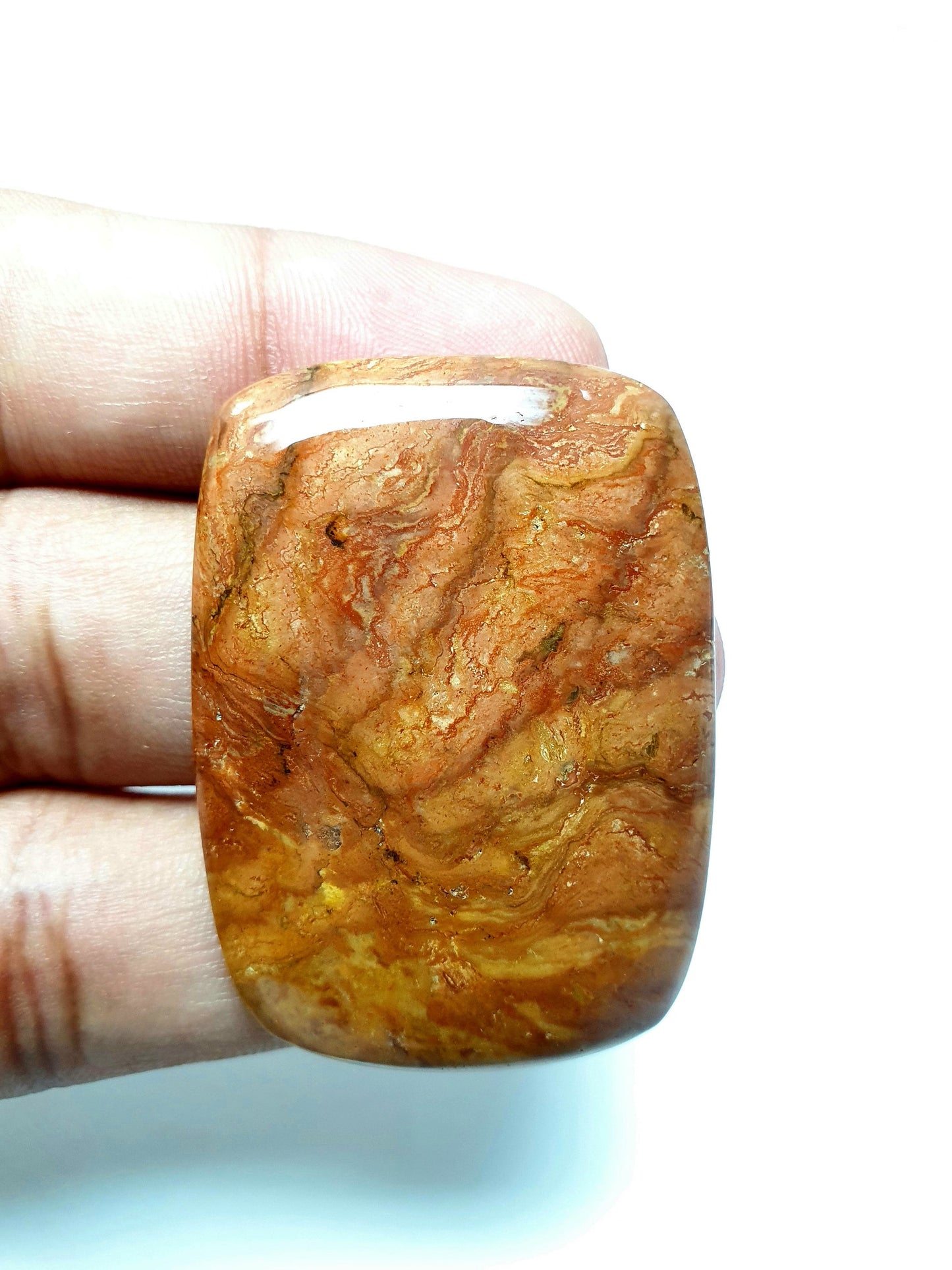 Natural Fancy Jasper Cabochon, Loose Gemstone
