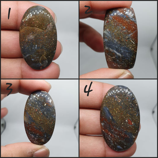 Natural Galaxy Agate Cabochon, Loose Gemstone