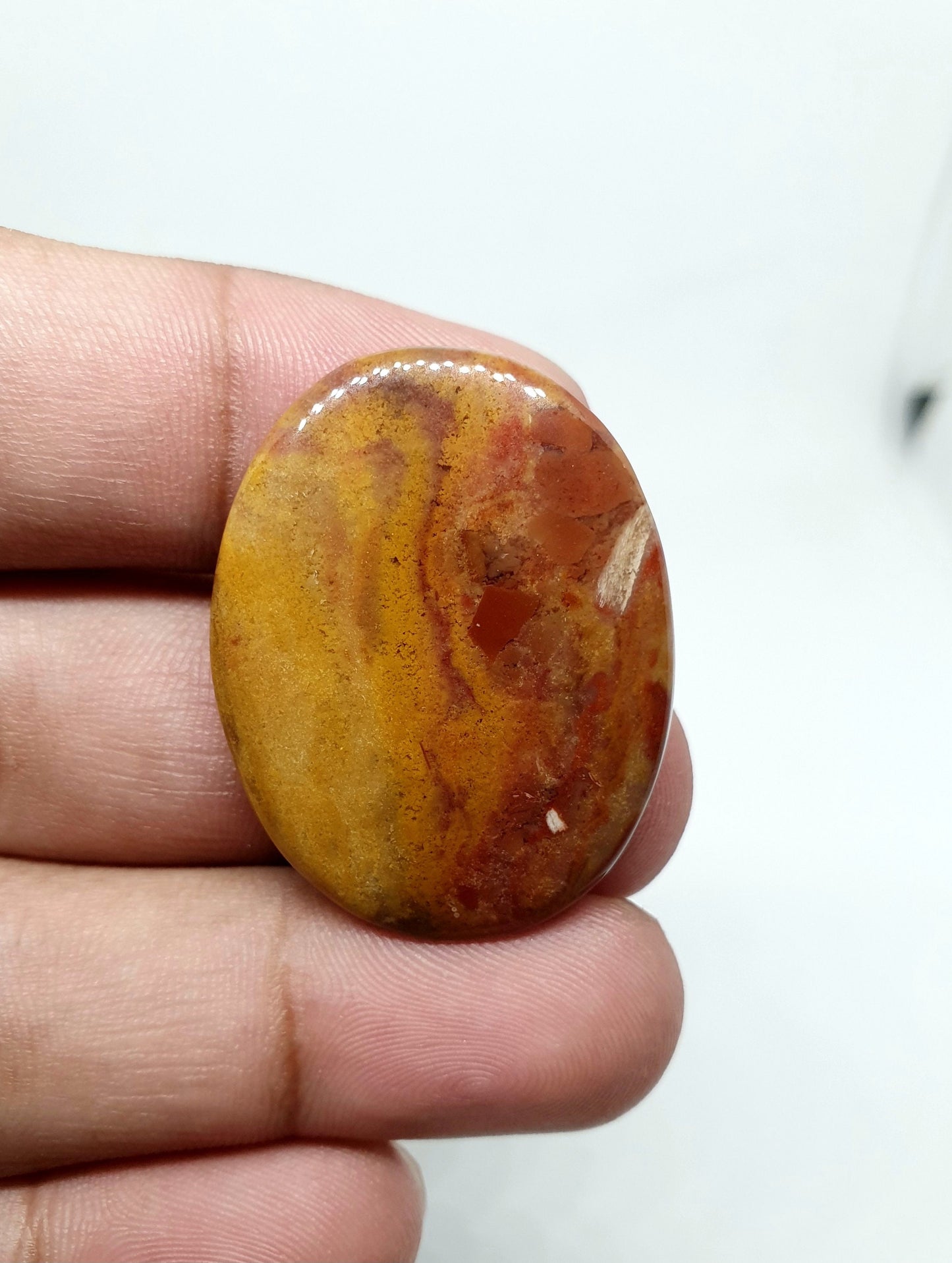 Natural Mookaite Jasper Cabochon, AAA Quality Loose Stone