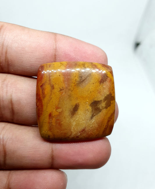 Brown Mookaite Jasper Cabochon, Square Stone (31 X 31 X 6mm)