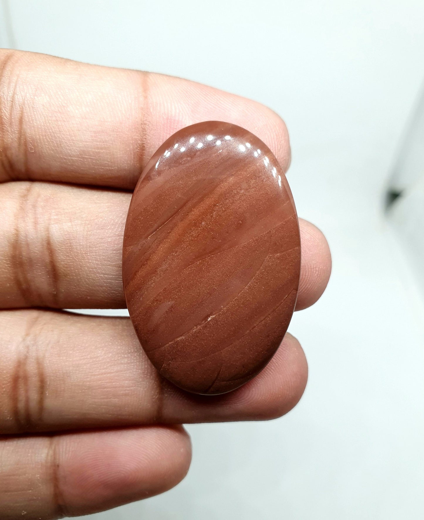 Oval Mookaite Jasper Cabochon, AAA Grade
