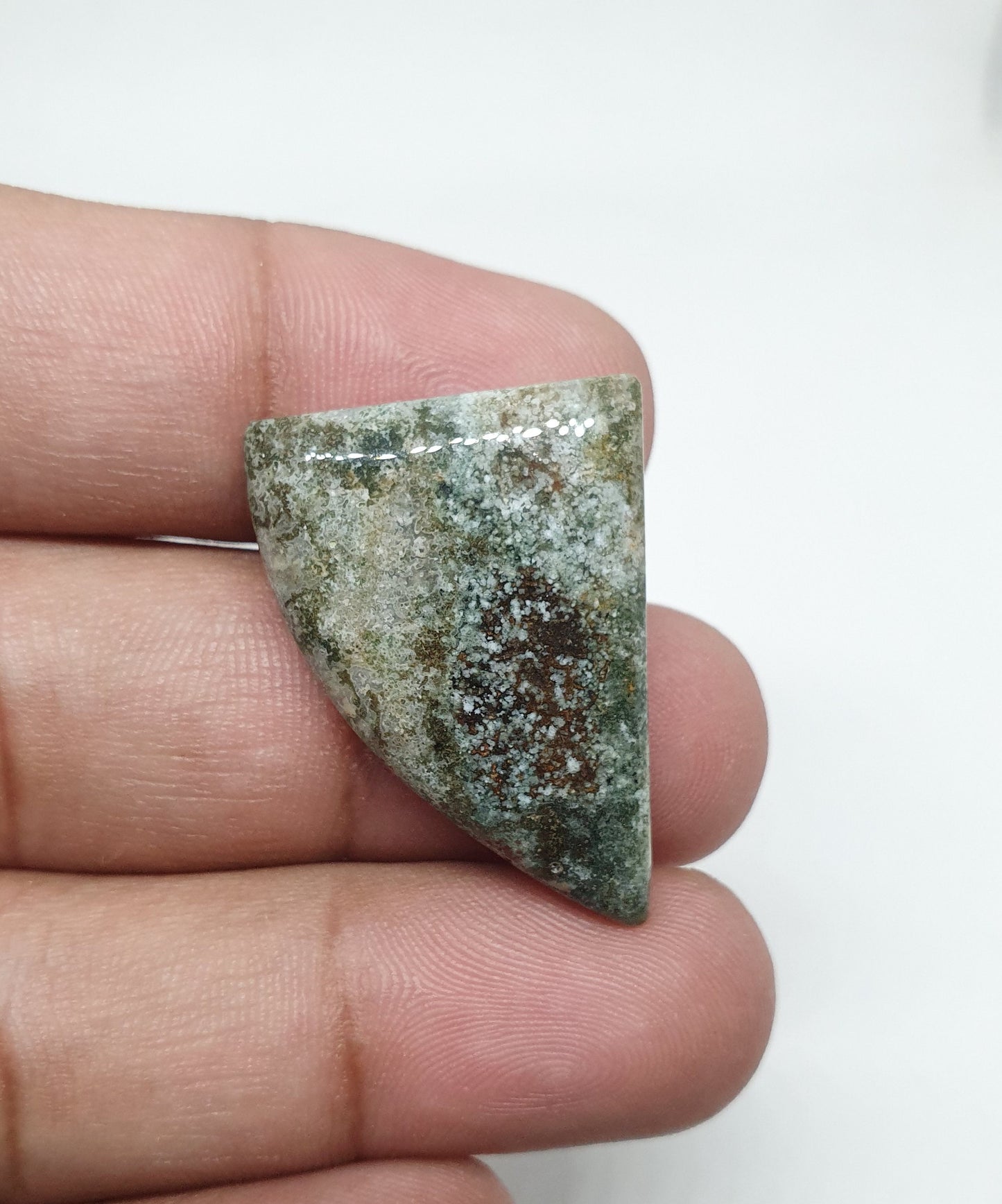 Ocean Jasper Cabochon: Fancy Shape Gemstone, AAA Quality (30x22x5mm)