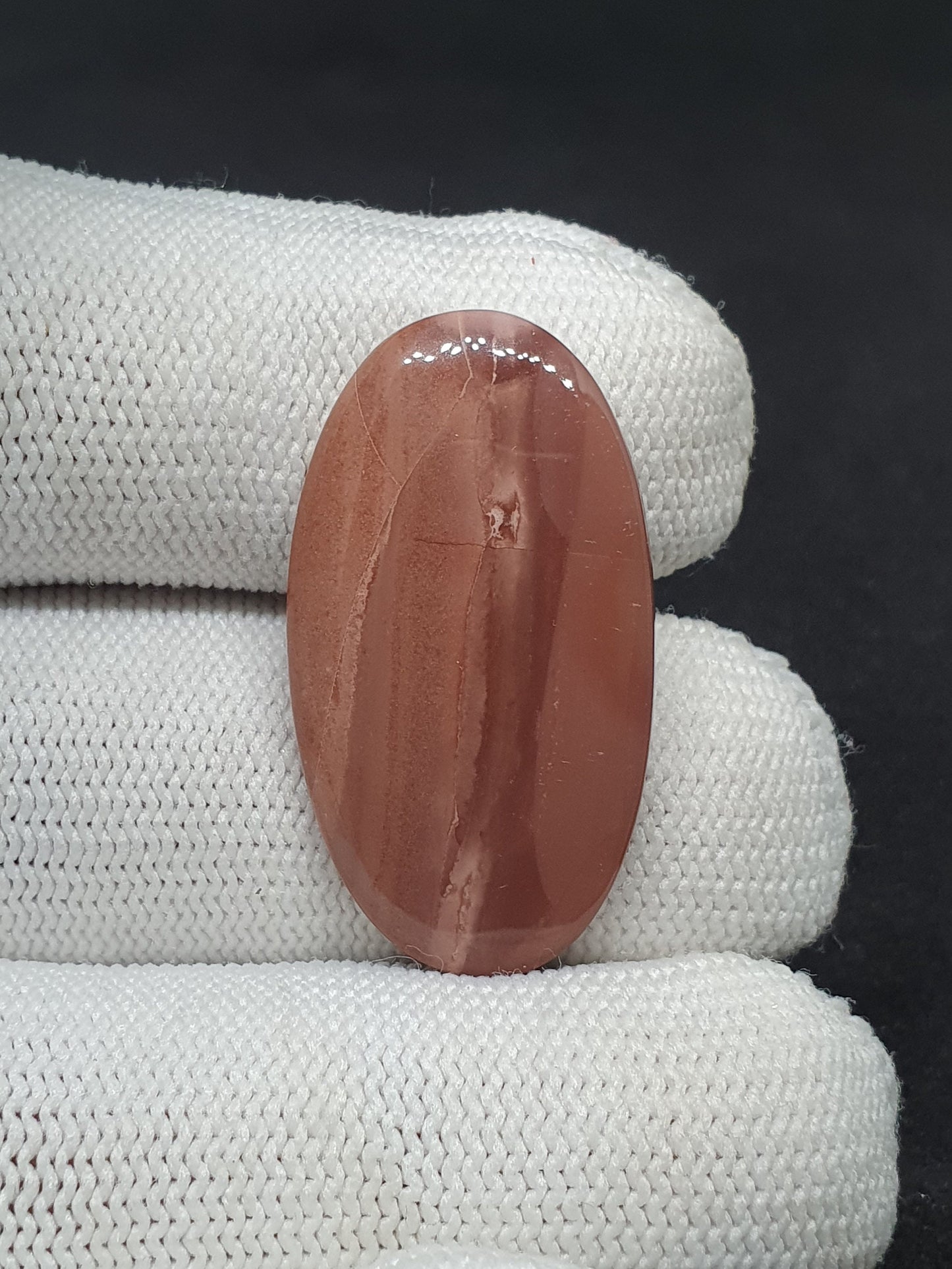 Mookaite Jasper Cabochon: Oval Designer Gemstone, 26.5 Carat