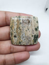 Square Ocean Jasper Cabochon: AAA Quality Loose Gemstone (31x40x7mm)
