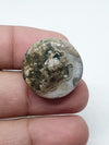 Round Ocean Jasper Cabochon, Handmade Gemstone (23 X 7 mm)