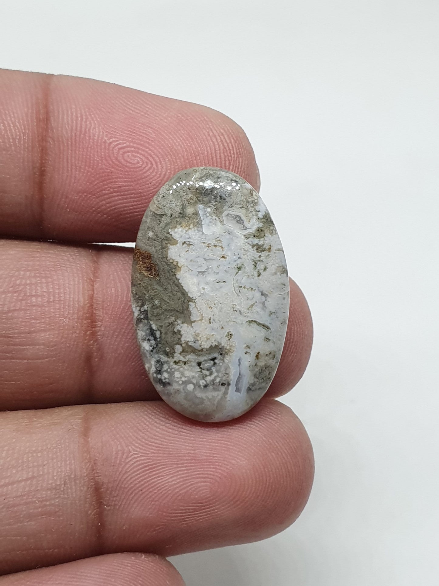 Oval Ocean Jasper Cabochon, AAA Quality Gemstone (27x17x5mm)