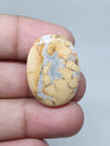 Oval Maligano Jasper Cabochon, 39.10 Carat Loose Gemstone