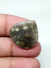 Triangle Ocean Jasper Cabochon: AAA Grade Gemstone, 24mm