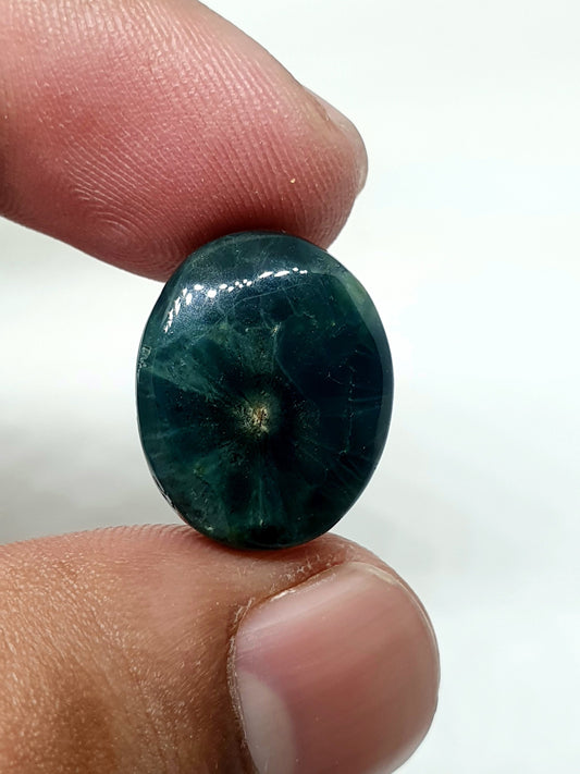Oval Ocean Jasper Cabochon: AAA Quality Gemstone, 18x15x6mm