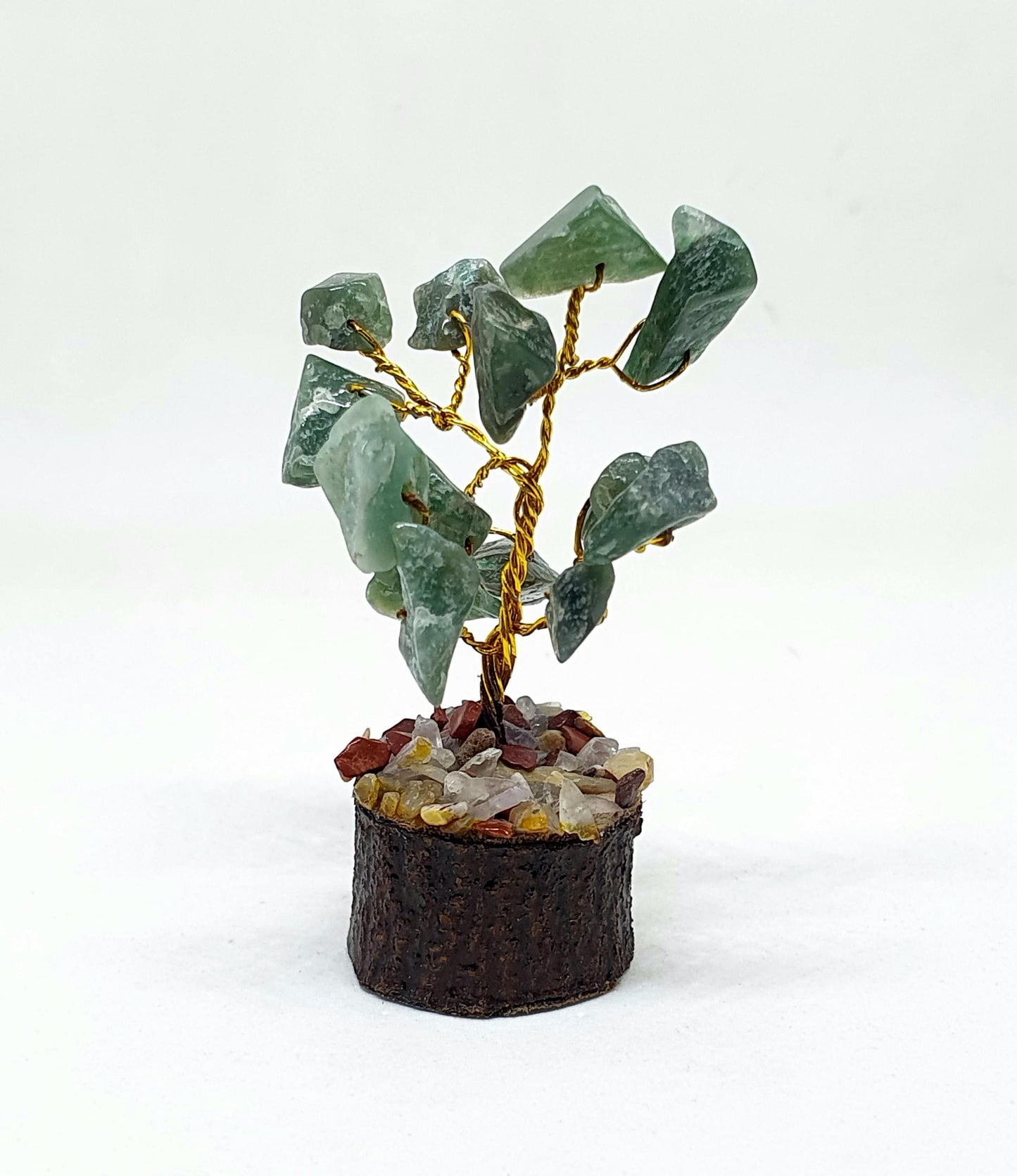Handmade Gemstone Tree: Rough Bonsai Decor