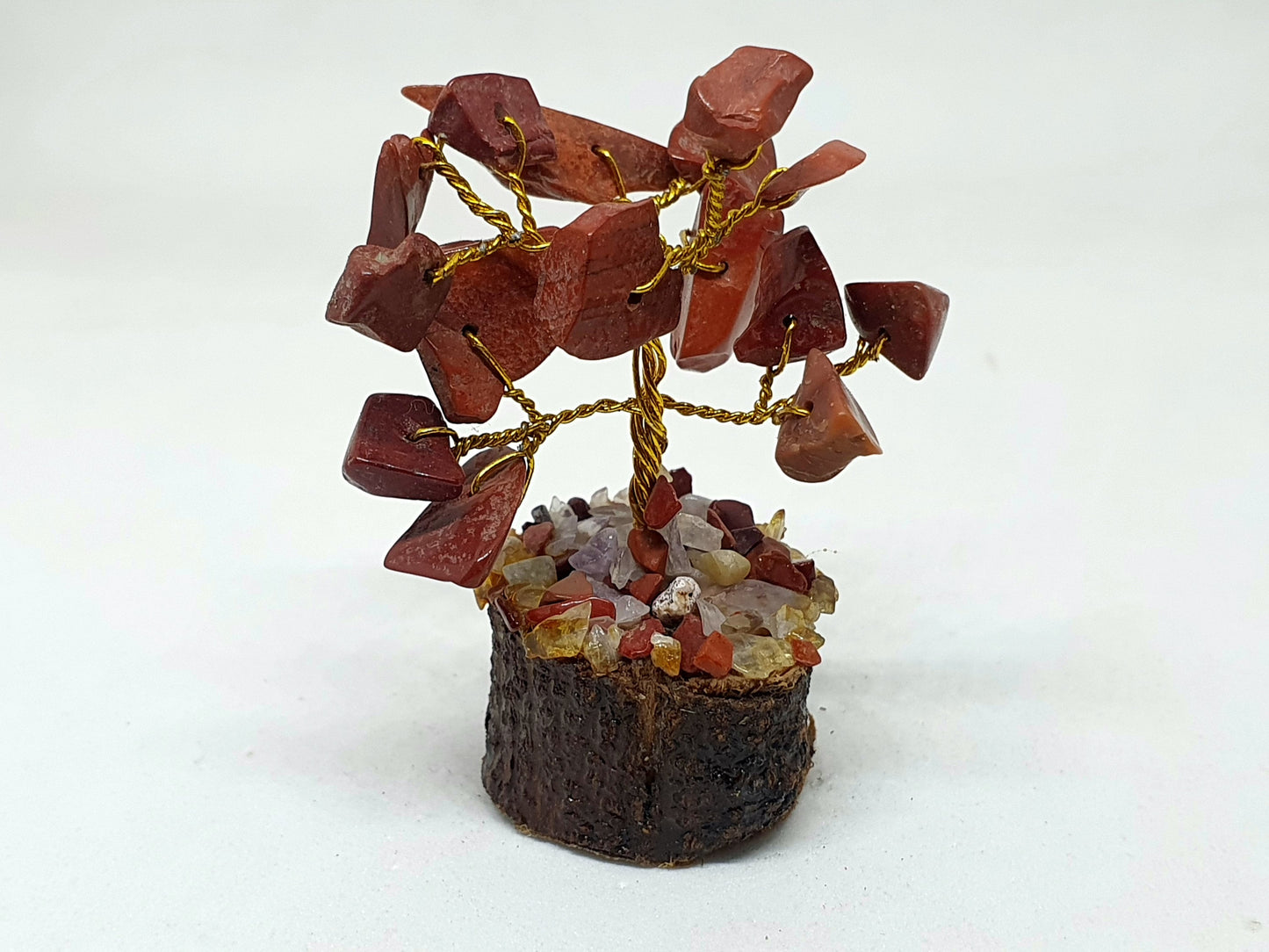 Handmade Gemstone Bonsai Tree: Rough Stone Home Decor Art