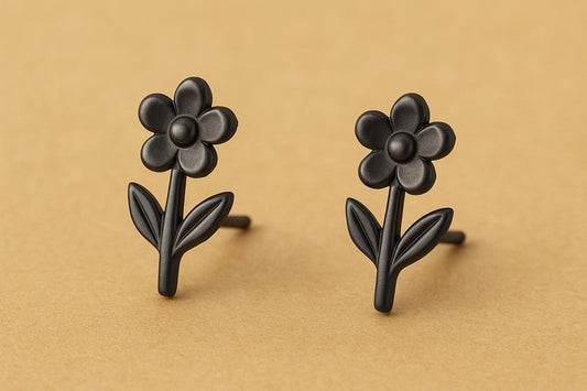 Sterling Silver 925 Flower Stud Earrings: Dainty Floral Jewelry