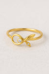 Sterling Silver Leaf Ring: Moissanite Promise Ring