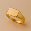 Sterling Silver Rectangle Signet Ring | Everyday Wear Ring