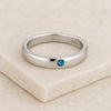 Sterling Silver London Topaz Ring | Bezel Set, Minimalist Band