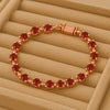Garnet Tennis Bracelet | 925 Sterling Silver January Birthstone