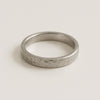 Hammered Sterling Silver Band Ring | Unisex Matte Wedding Band