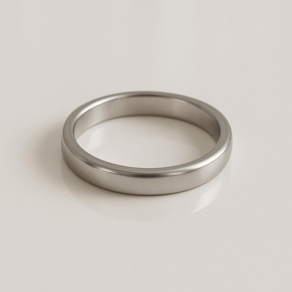 Minimalist Sterling Silver Band Ring | Unisex Comfort Fit