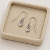 Sterling Silver Disc Drop Earrings • Minimalist Dangle Jewelry