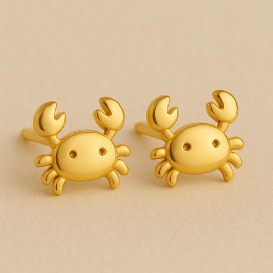 Crab Stud 925 Silver | Sea Jewelry | Ocean Studs | Tiny Crab Earrings for Women & Girls