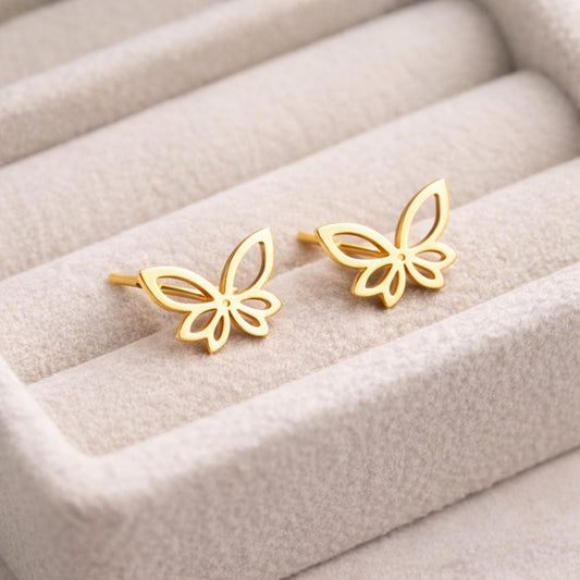 925 Silver Butterfly Stud | Minimal Jewelry | Dainty Silver Studs | Everyday Earrings | Gift for Her
