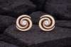 Spiral CZ Stud Earrings 925 Silver | Swirl Studs | Minimal Earrings | Dainty Diamond Look