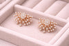 CZ Sunburst Studs, 925 Sterling Silver Firework Earrings