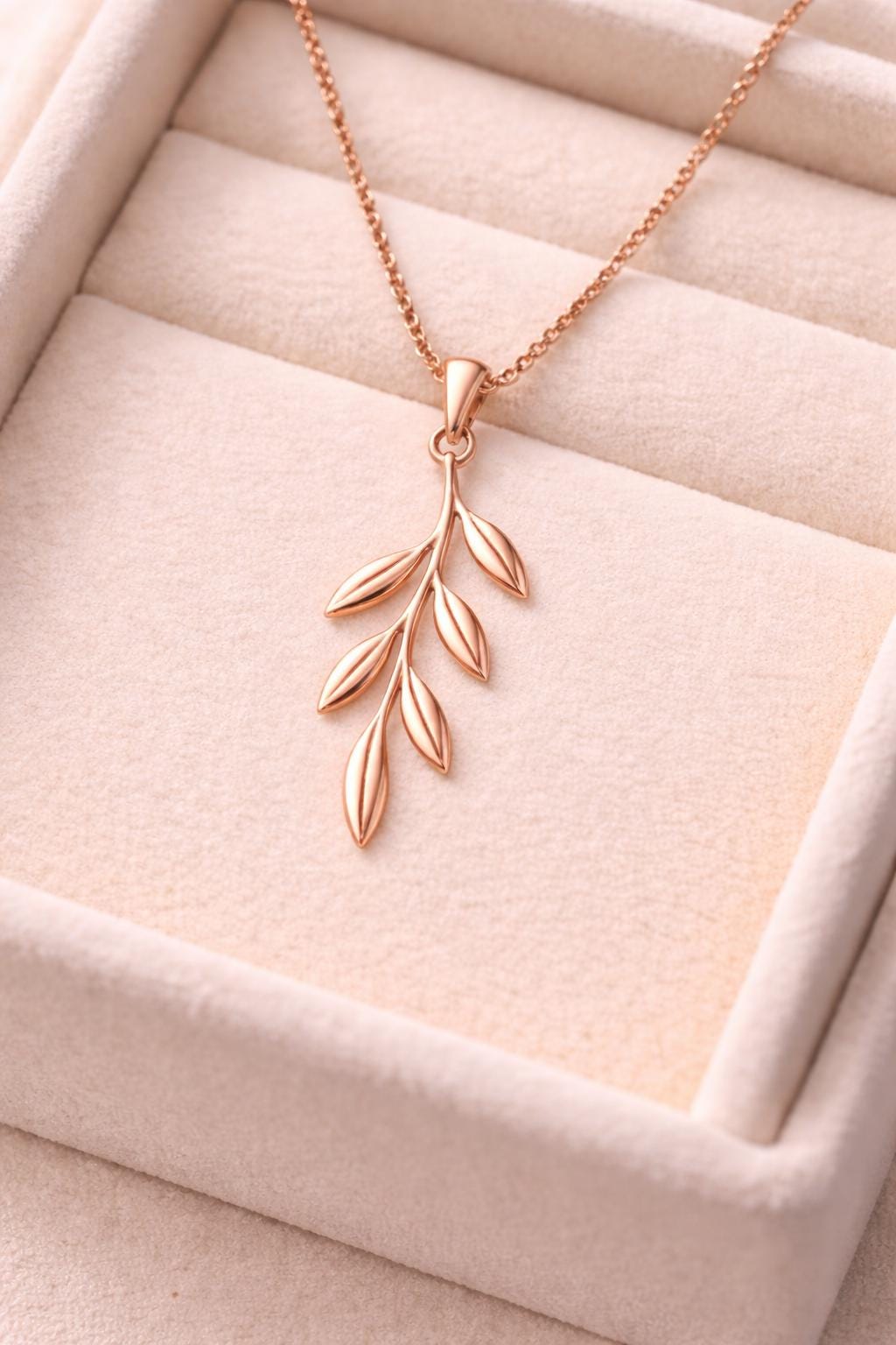 Leaf Pendant Necklace 925 Silver | Minimal | Sterling Silver Nature Jewelry
