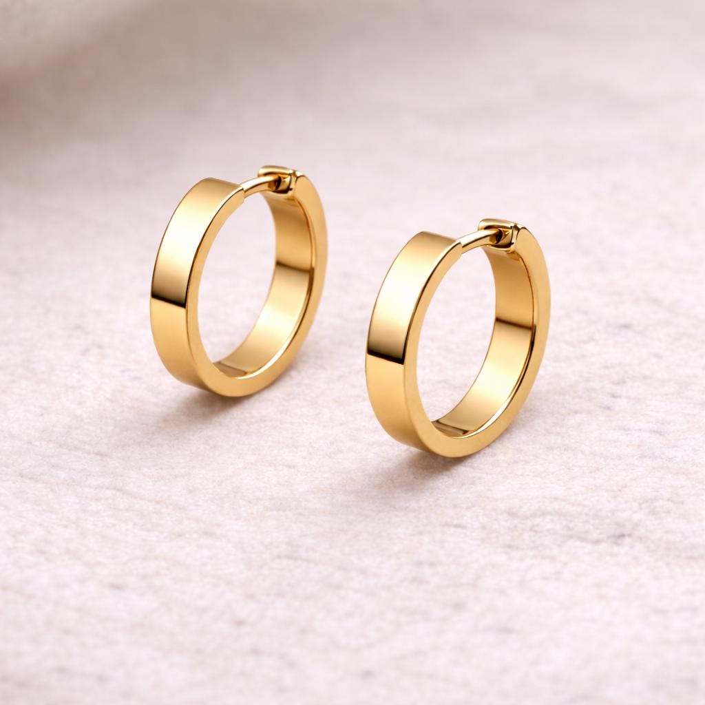 Minimal 925 Silver Hoop Earrings | Plain Polished Small Huggie Hoops | Everyday Sterling Silver