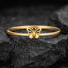 925 Sterling Silver Butterfly Ring Dainty Minimal Nature Band Gift for Her