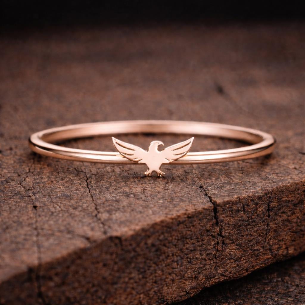 925 Silver Eagle Ring Minimal Bird Ring Dainty Nature Jewelry Gift for Her