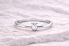 Dainty Sterling Silver Tulip Ring, Minimal Floral Band