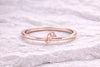 925 Silver Lily Flower Ring Minimal Floral Band Dainty Nature Jewelry