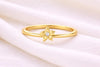 925 Silver Blossom Flower Ring CZ Minimal Floral Dainty Jewelry