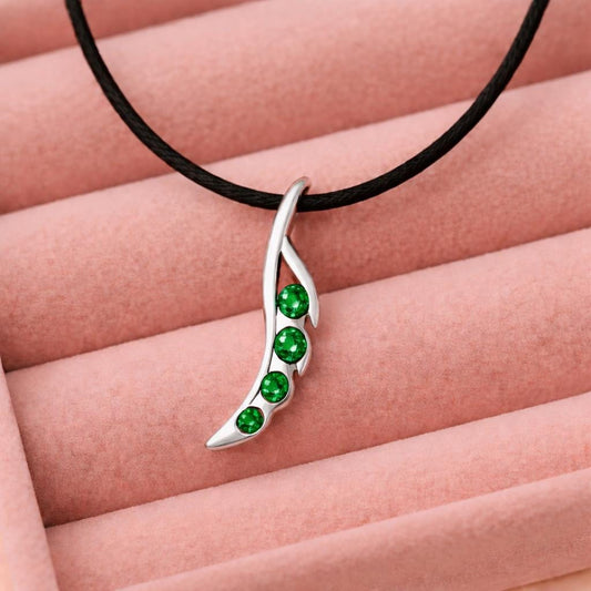 925 Silver Green CZ Pendant Necklace