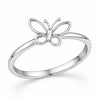 925 Silver Butterfly Ring Minimalist Dainty Nature Ring Gift for Her