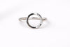 925 Sterling Silver Open Circle Ring – Minimalist Geometric Jewelry