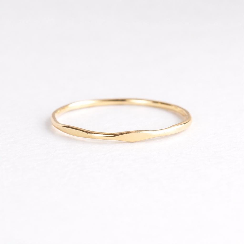 925 Sterling Silver Wavy Ring Minimal Stacking Band Dainty Thin Promise Ring Women Gift