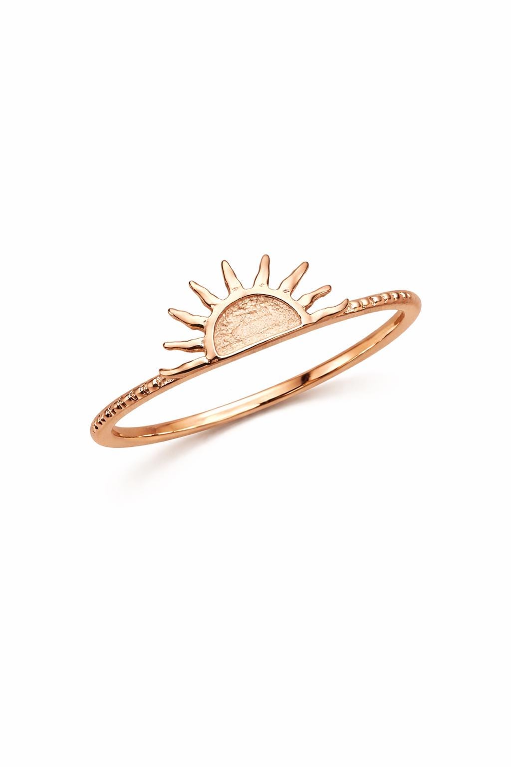 925 Sterling Silver Sunburst Ring, Minimalist Celestial Stacking Band, Boho Jewelry