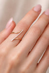925 Sterling Silver X Cross CZ Ring, Minimalist Pave Band, Modern Everyday Jewelry