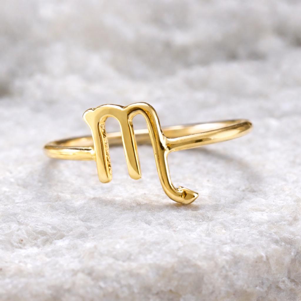 925 Sterling Silver Scorpio Ring â Minimalist Zodiac Jewelry