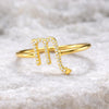 CZ Scorpio Zodiac Ring – 925 Sterling Silver Horoscope Jewelry
