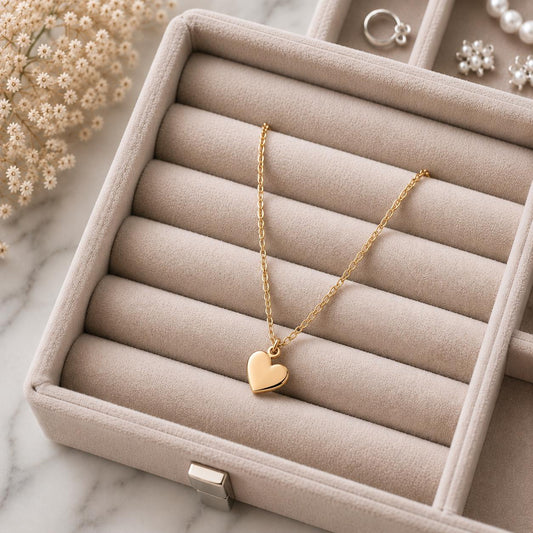 925 Sterling Silver Heart Pendant Necklace, Dainty Love Charm, Minimalist Everyday Jewelry