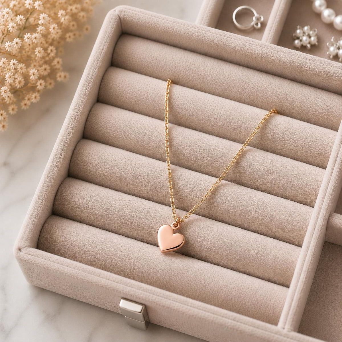 925 Sterling Silver Heart Pendant Necklace, Dainty Love Charm, Minimalist Everyday Jewelry