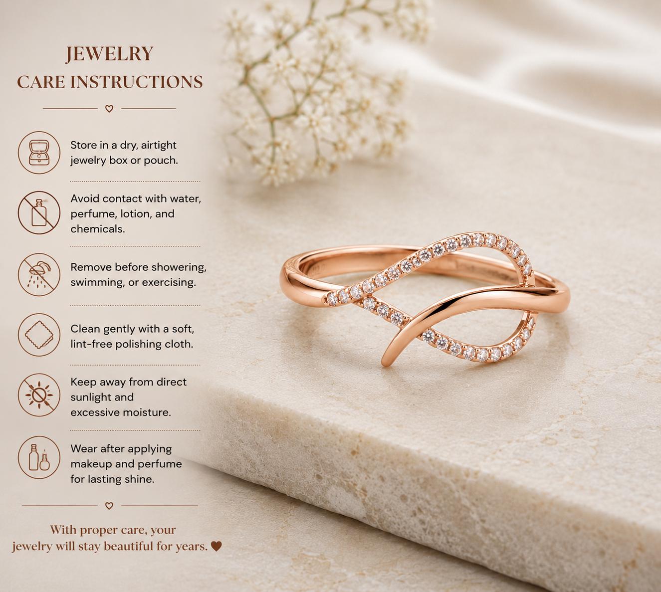 Sterling Silver Infinity Wave Ring, Pavé CZ, Minimalist Stacking Band, Promise Gift Her