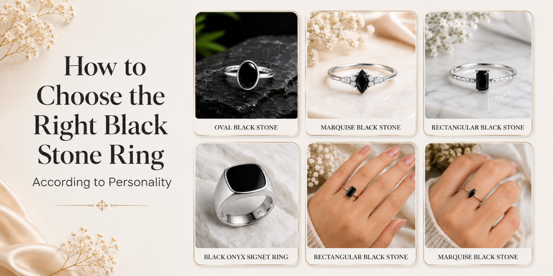 Right Black Stone Ring