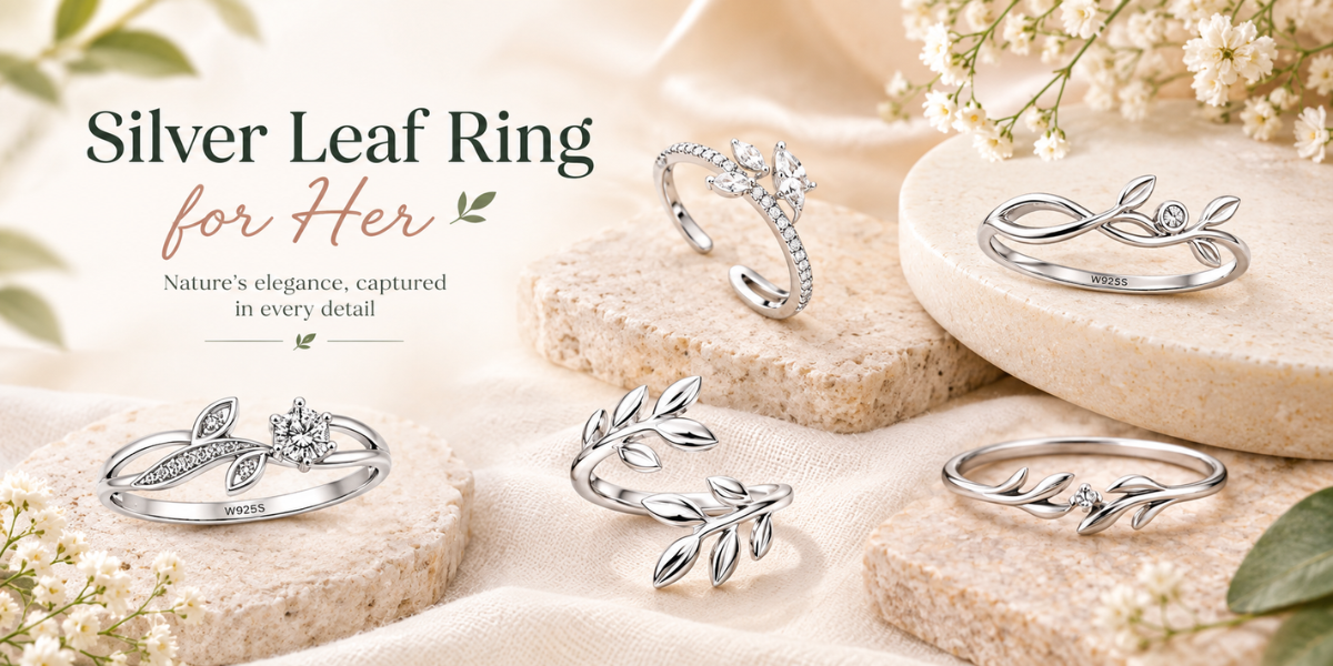 Silver Leaf Ring for Her
