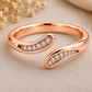 Moissanite Open Ring, 925 Sterling Silver Wrap Band